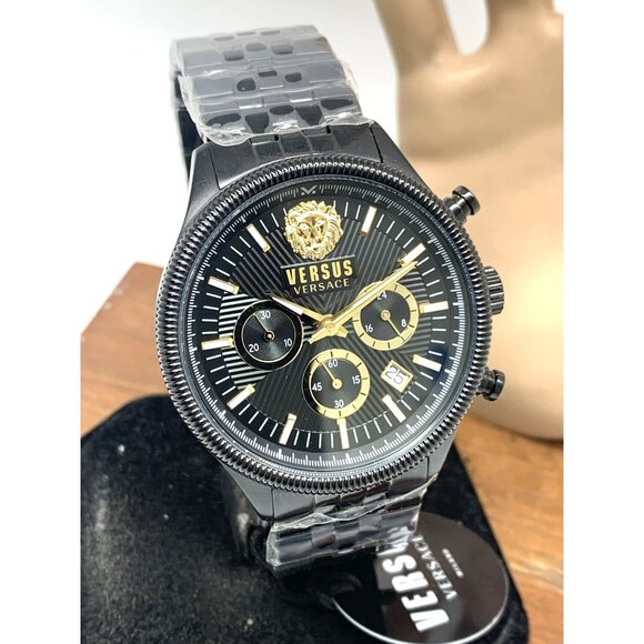 Versus by Versace Men's Watch VSP971221 Chronograph Quartz Black Steel 45mm - Picture 14 of 15